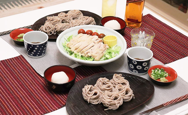 ダーリンのつまさん 塩蒸し鶏おろしつけ蕎麦 ダイエットレシピ 食宣伝 ダーリンのつまさん 塩蒸し鶏おろしつけ蕎麦 ダイエットレシピ 食宣伝